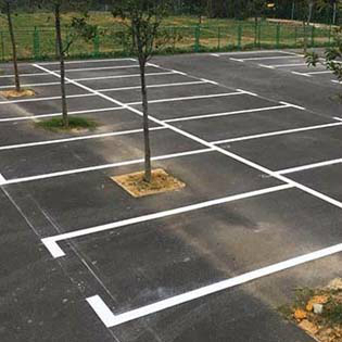 停車場(chǎng)道路標(biāo)志線劃線 專業(yè)施工